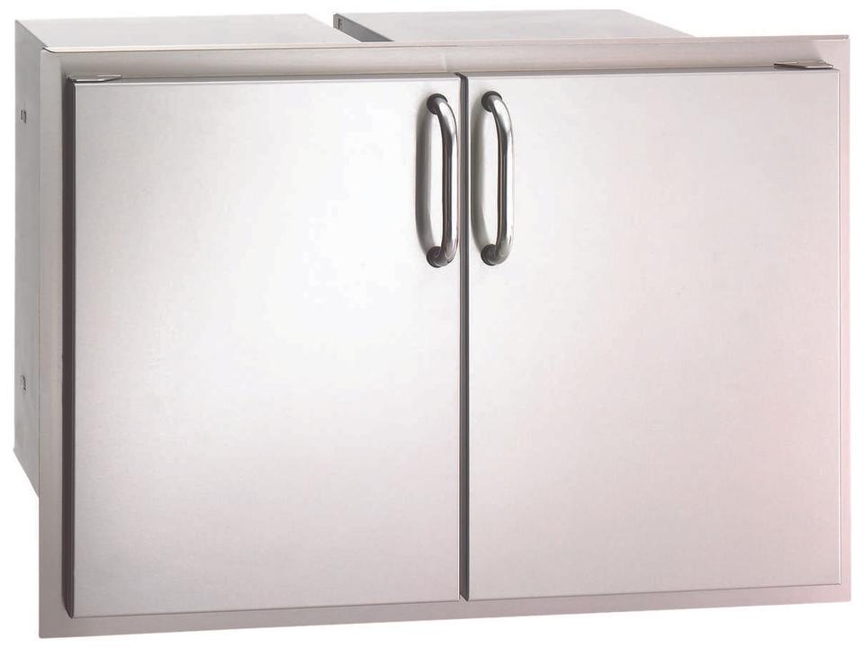Select Stainless Steel Double Doors with Two Dual Drawers