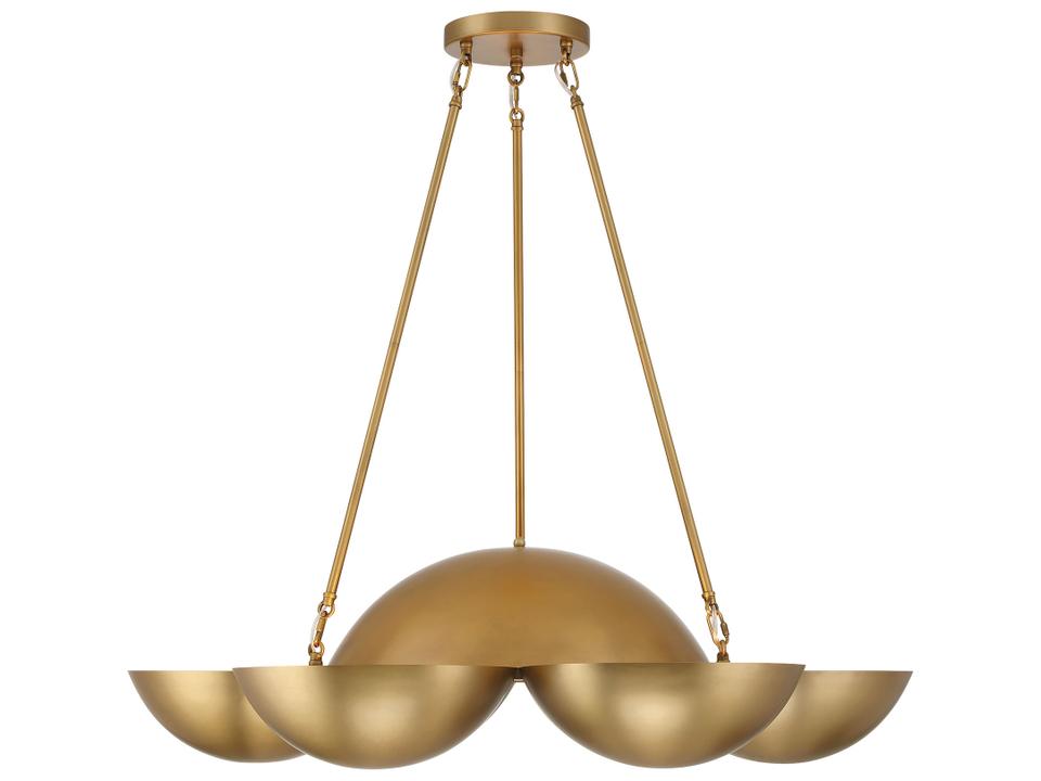 6-Light Ivy Lane Chandelier in Legacy Brass