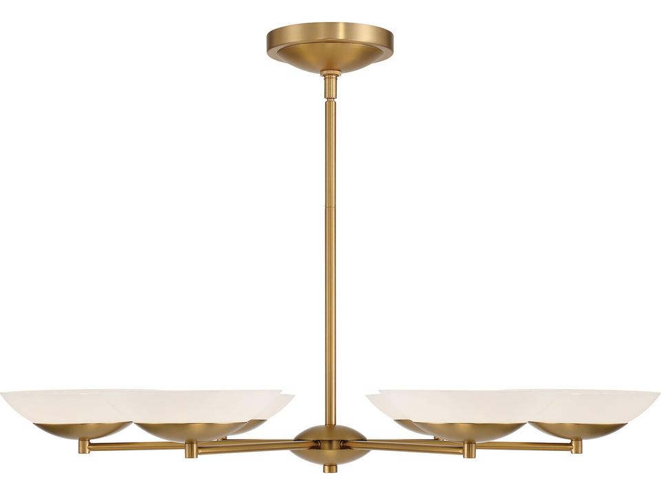 Solara 6-Light Legacy Brass LED Chandelier