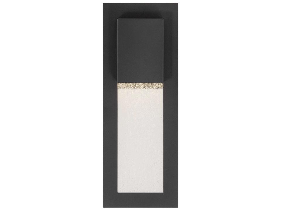 Westgate 1-Light LED Outdoor Wall Sconce in Sand Coal with Seeded Glass