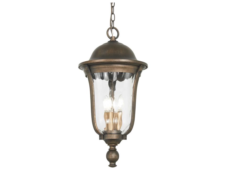 Havenwood 4-Light Outdoor Hanging Light in Tauira Bronze and Alder Silver