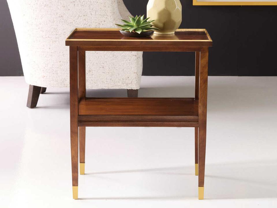 Spencer Rectangular Wood Chairside End Table