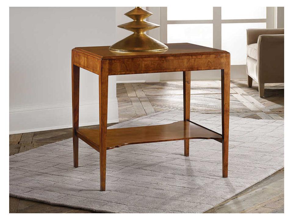 Georgian Rectangular End Table with Fruitwood Veneer