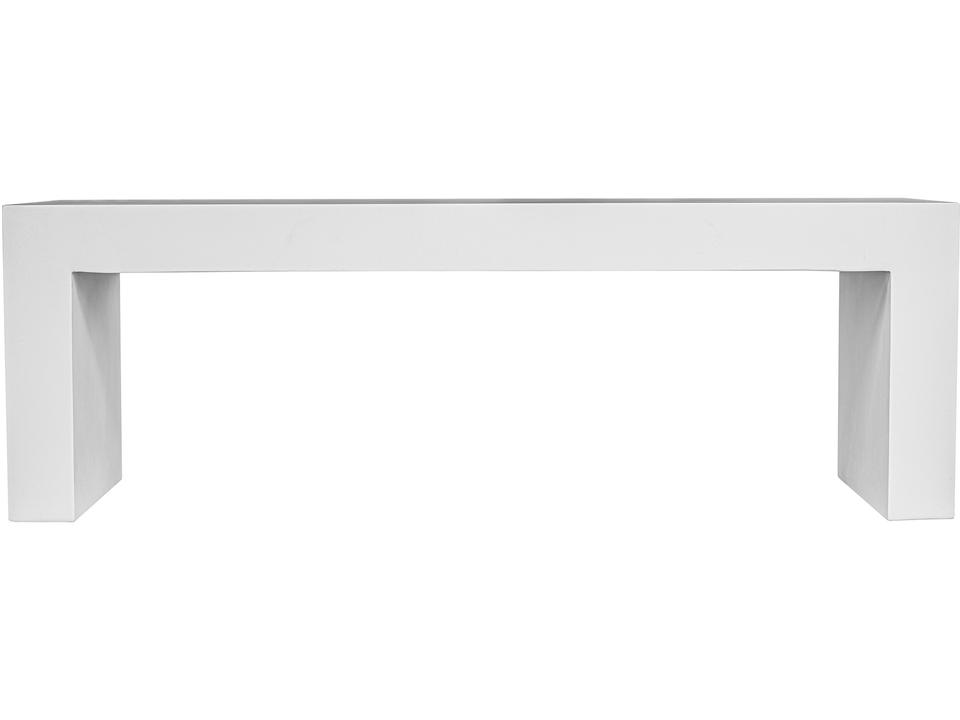 Lazarus White Concrete Bench