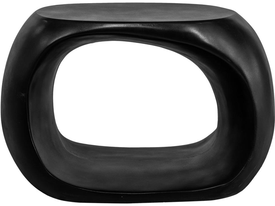 Black Concrete Dining Stool