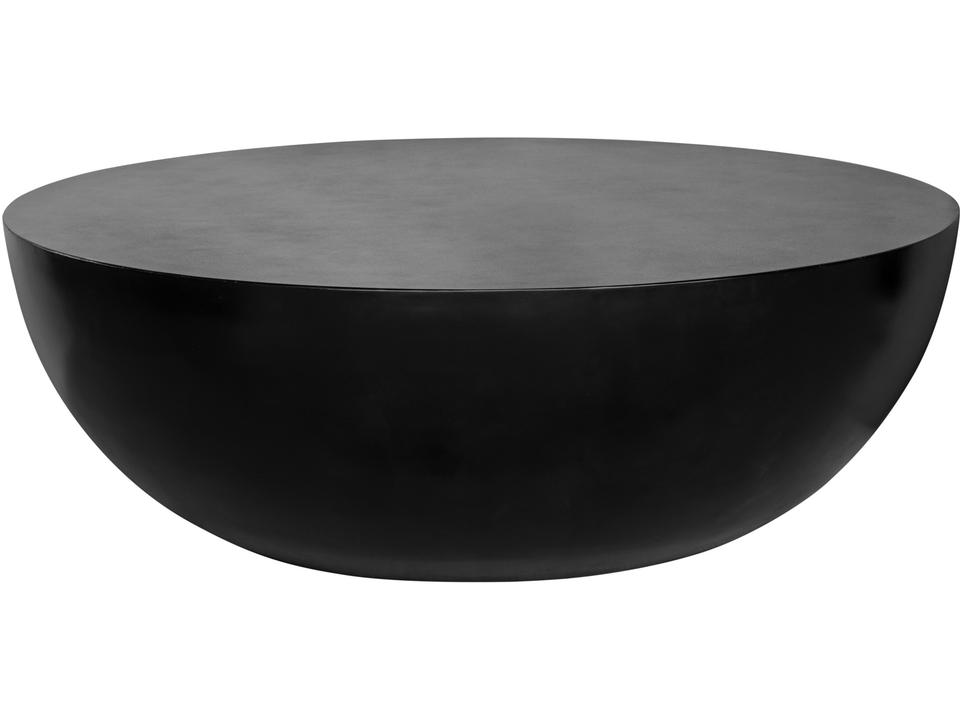 Black Concrete Round Coffee Table