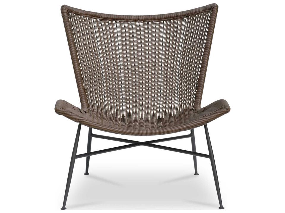 Paige Brown Wicker Lounge Chair