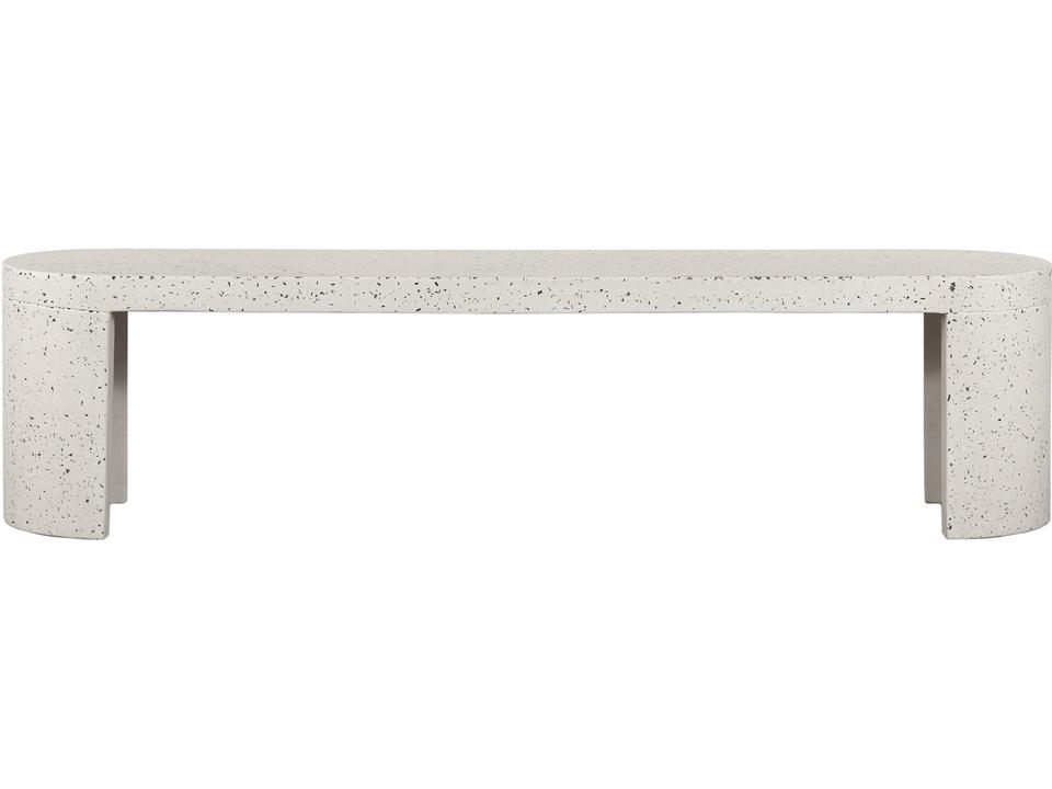 Greystone Terrazzo Concrete Bench