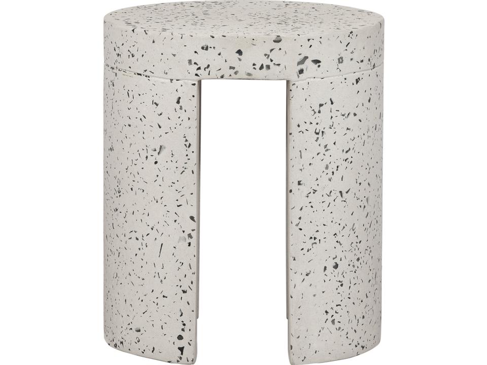 Lyon Greystone Terrazzo 15'' Round Dining Stool