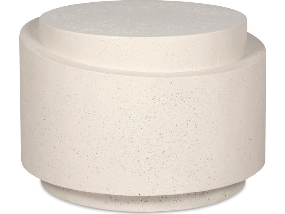 Cosmo Concrete Accent Table in Off White