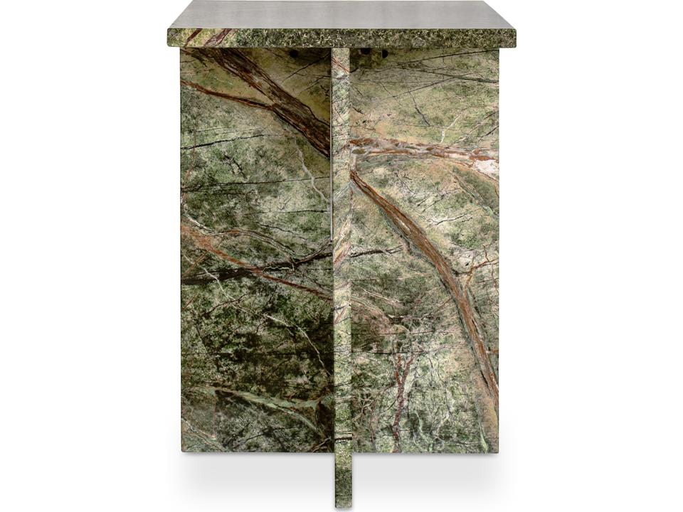 Blair Green Stone Square End Table