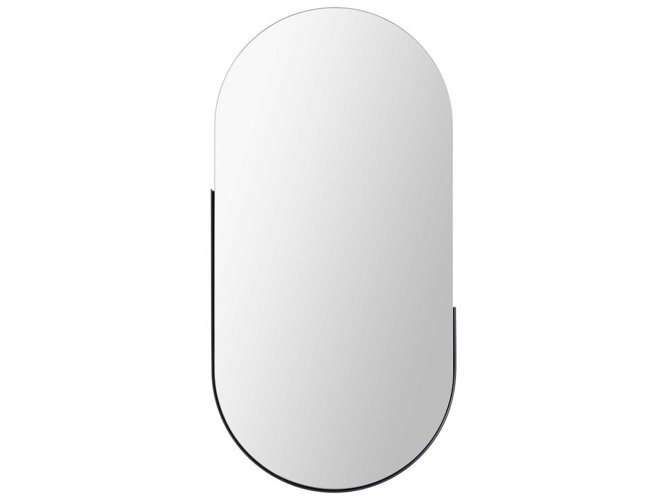 Black Nickel Oval Wall Mirror
