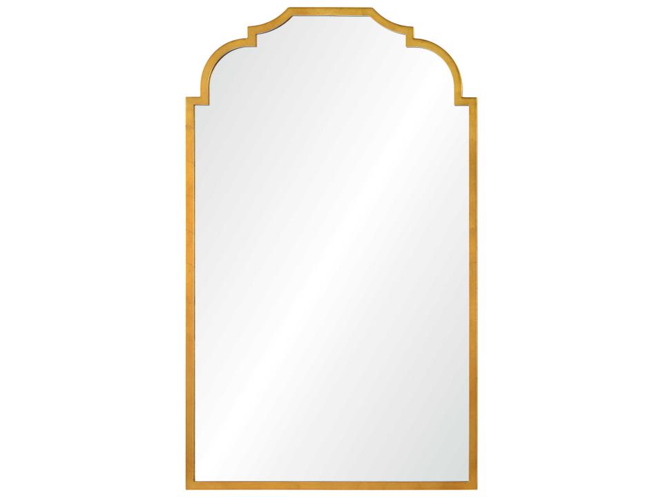 Arc de Triomphe Distressed Gold Leaf Wall Mirror by Barclay Butera