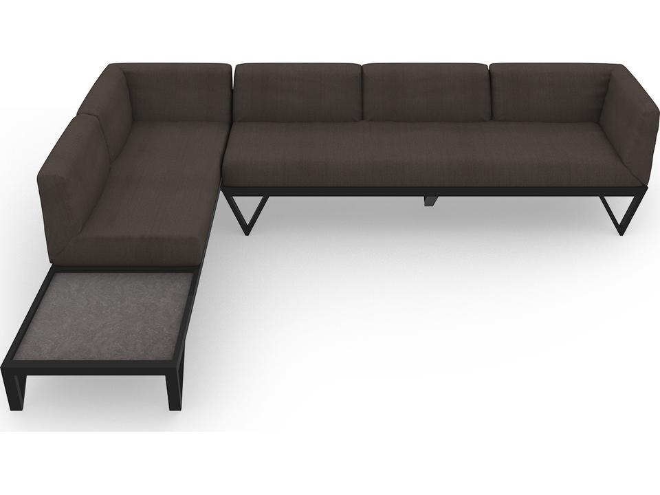 Bondi Belle Aluminum Sectional Lounge Set