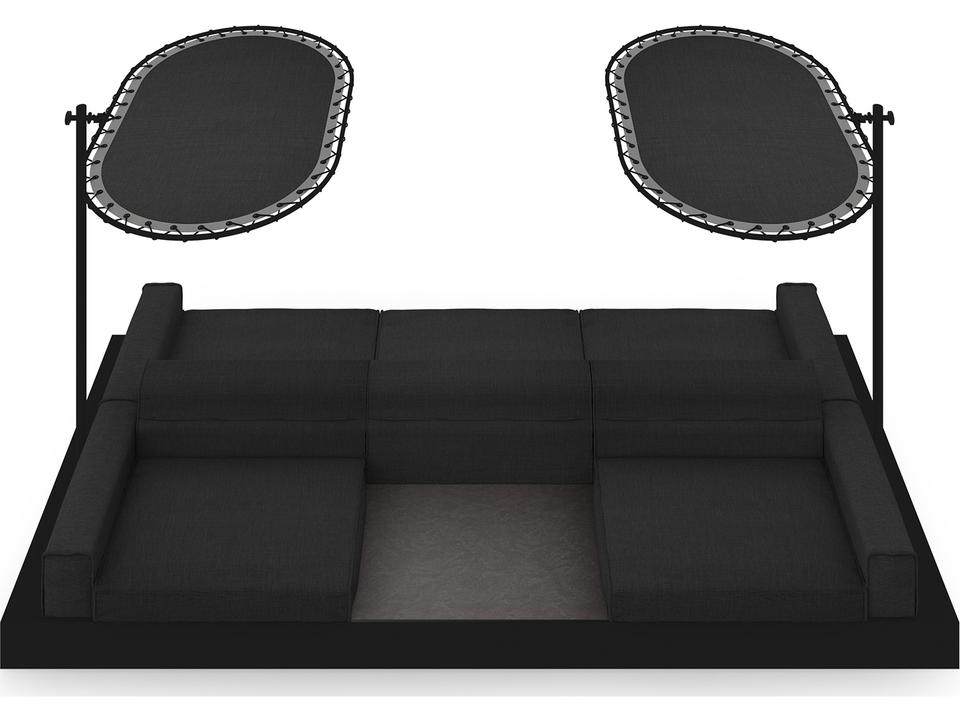 Boulevard Aluminum Double Sided Modular Lounge Set