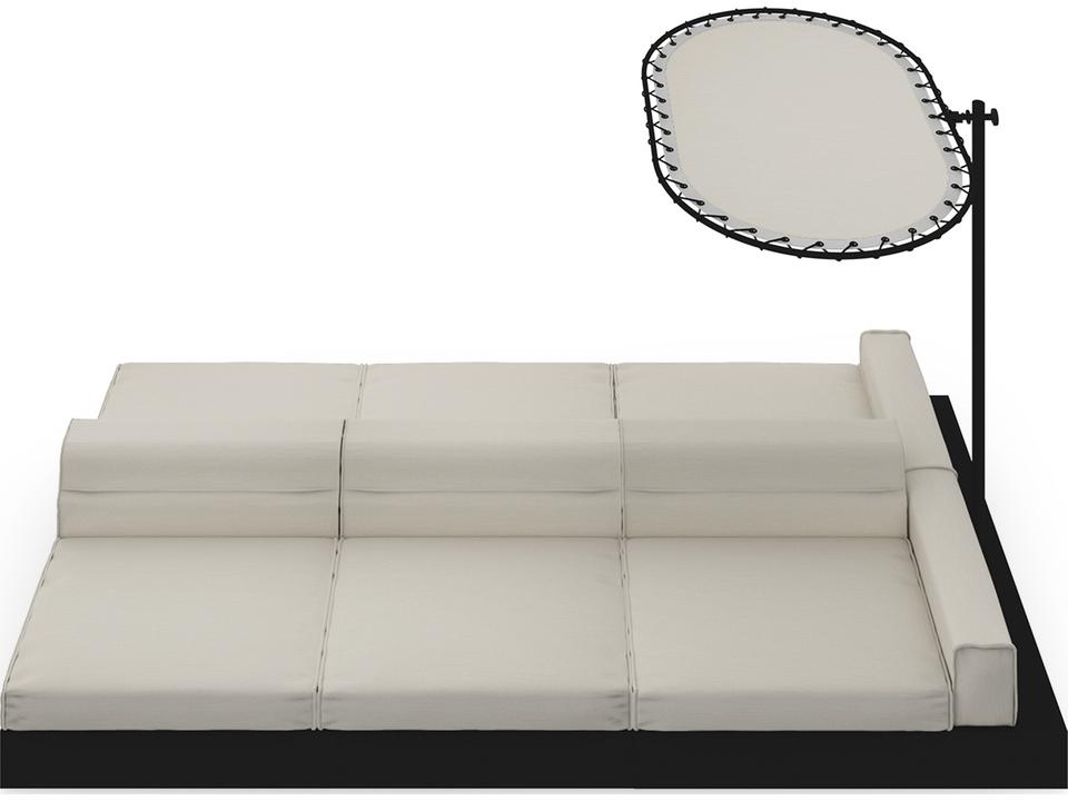Boulevard Aluminum 6 Person Double Sided Lounge Set
