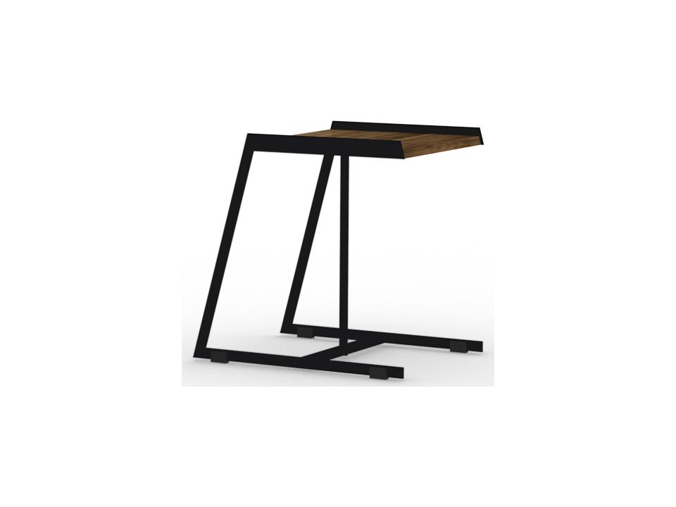 Bondi Rectangular C Side Table with Recycled Teak Top
