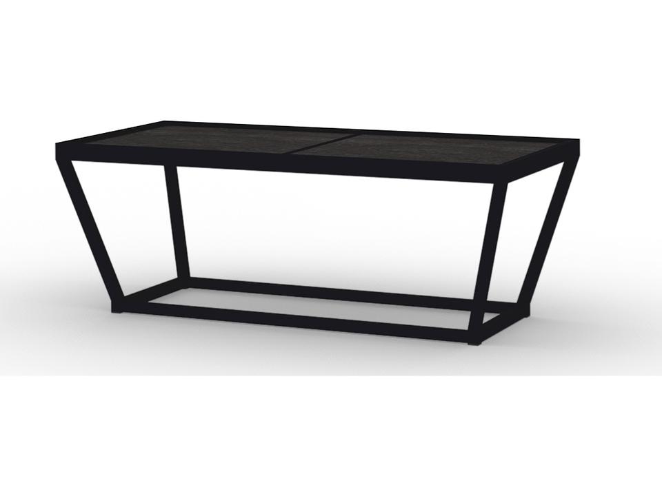 Bondi Aluminum Rectangular Coffee Table with HPL Top