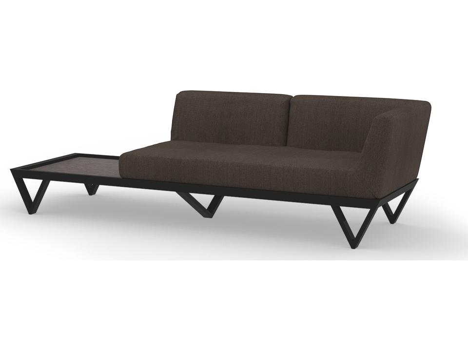 Bondi Belle Aluminum Sofa with HPL Table
