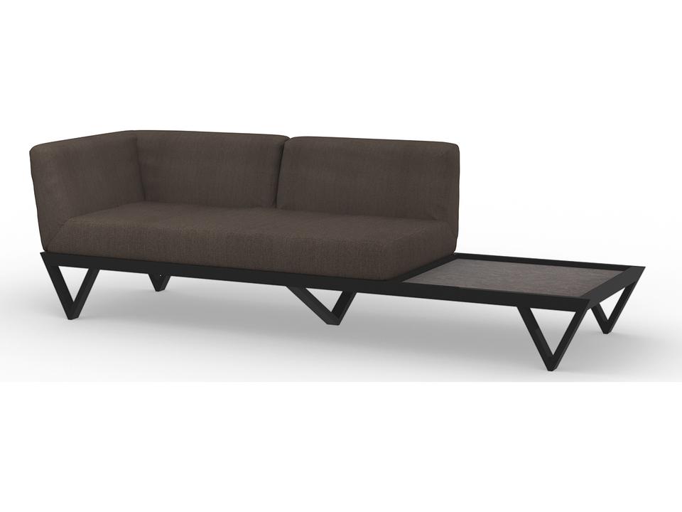 Bondi Belle Aluminum Loveseat with HPL Table