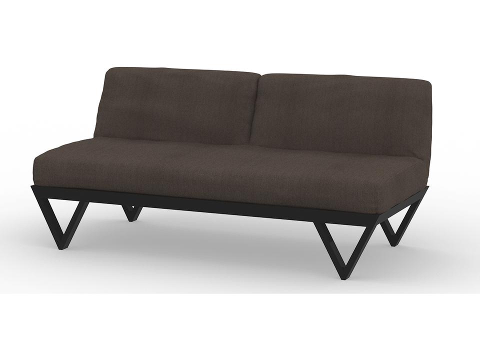 Bondi Belle Aluminum Modular Loveseat