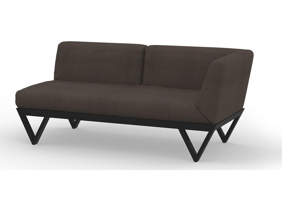 Bondi Belle Aluminum Left Hand Arm Modular Loveseat