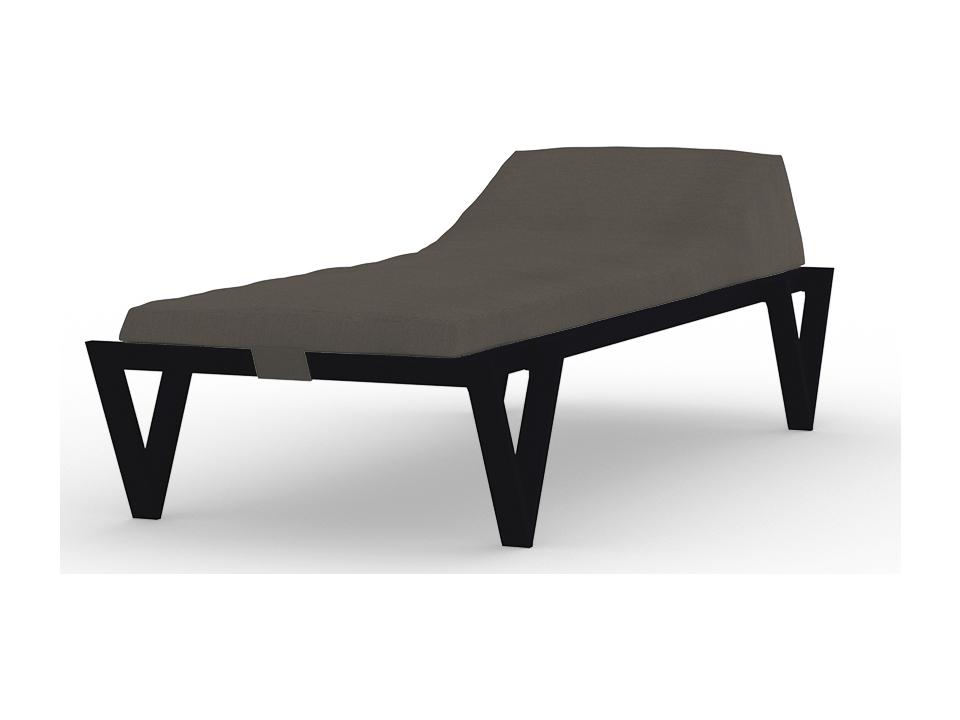 Bondi Aluminum Sling Sunbed Chaise Lounge