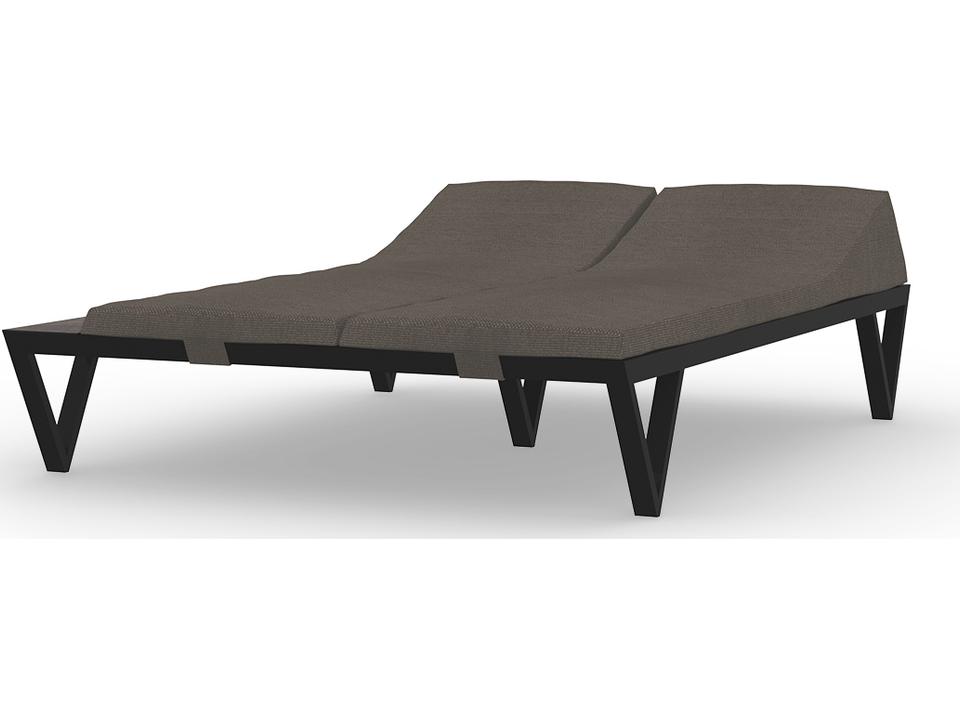 Bondi Double Cushion Sunbed with HPL Tray