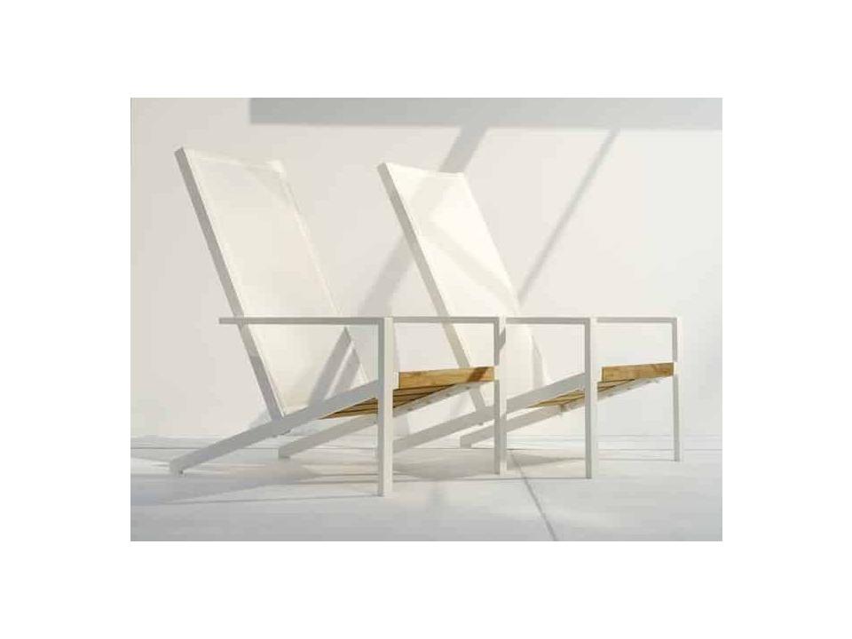 MamaGreen Bondi Sling Aluminum Teak Adirondack Set