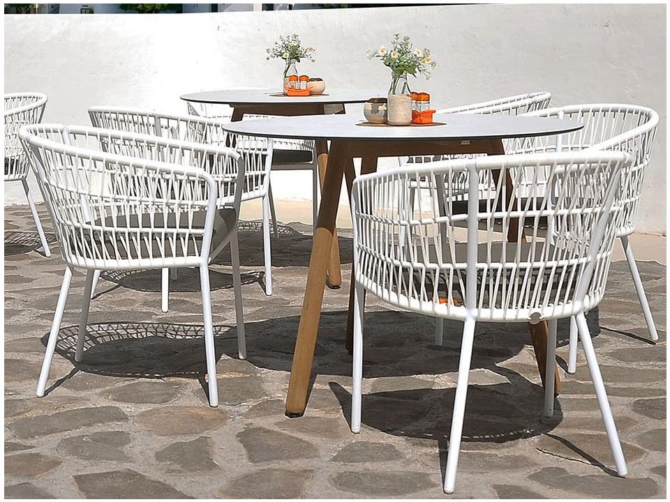 MamaGreen Bono Aluminum Teak Patio Dining Set