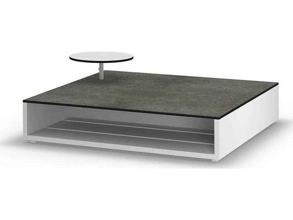 Boulevard Square HPL Top Coffee Table with Accent Table