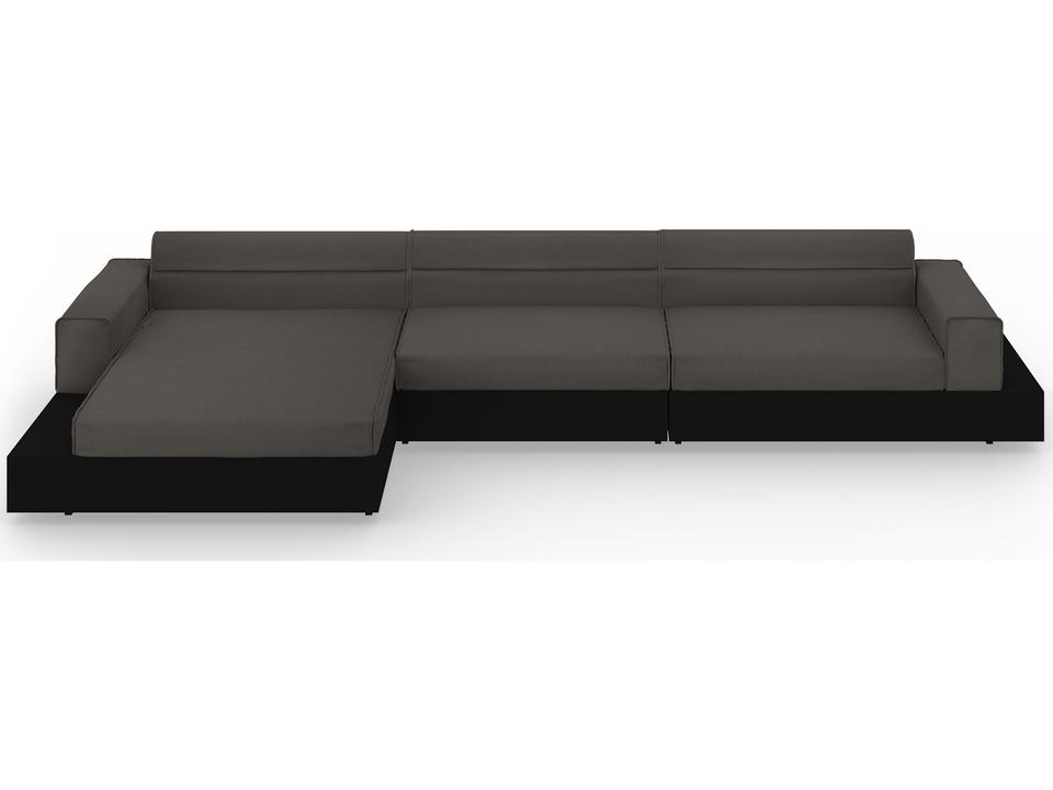 Boulevard Aluminum Sectional Lounge Set with Sunbrella Cushions