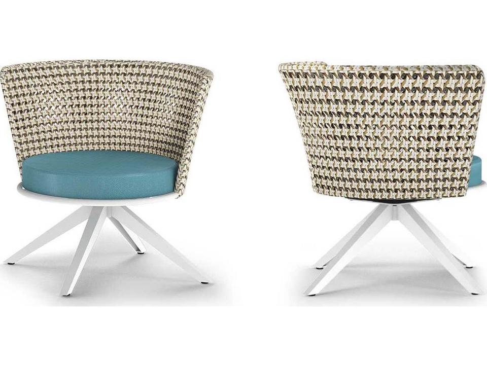 Daisy Mae Aluminum Wicker Swivel Lounge Chair
