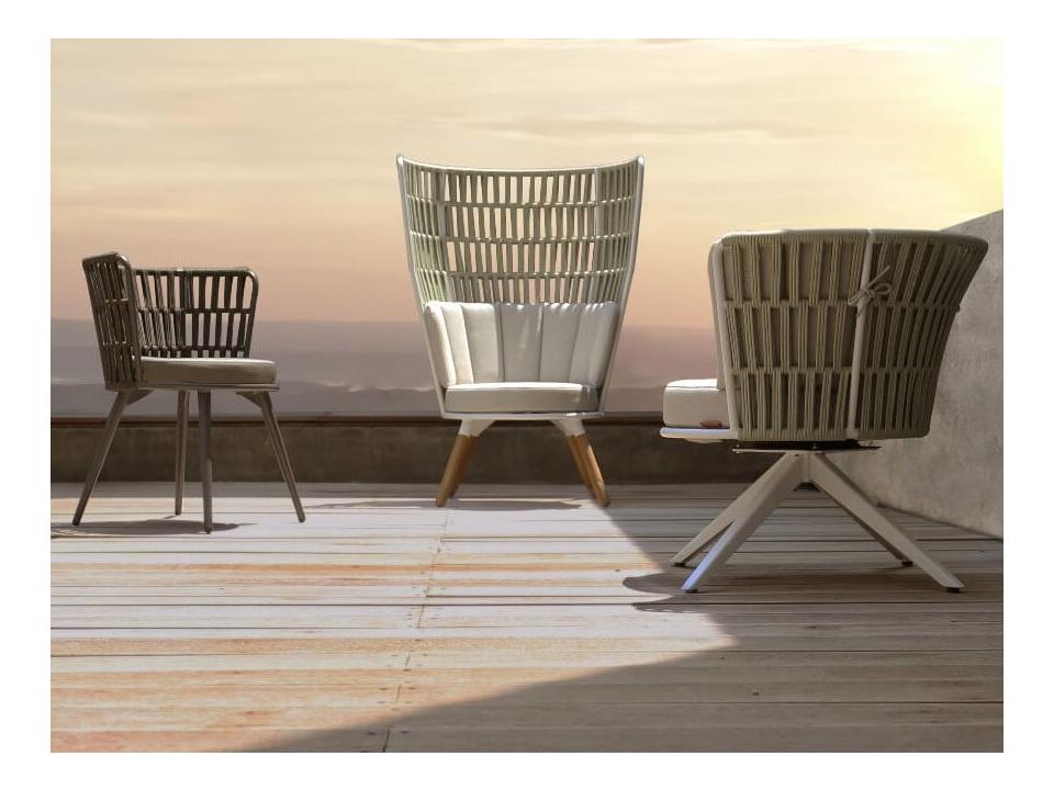 MamaGreen Daisy Rae Teak Rope Chair Set