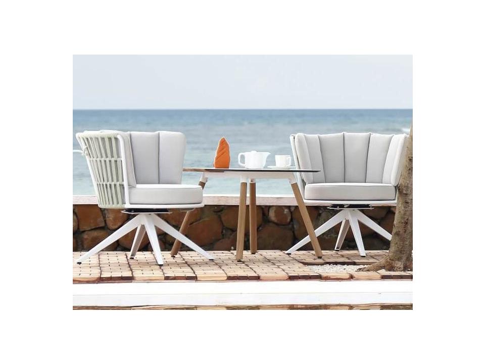 MamaGreen Daisy Rae Aluminum Rope Outdoor Patio Lounge Set