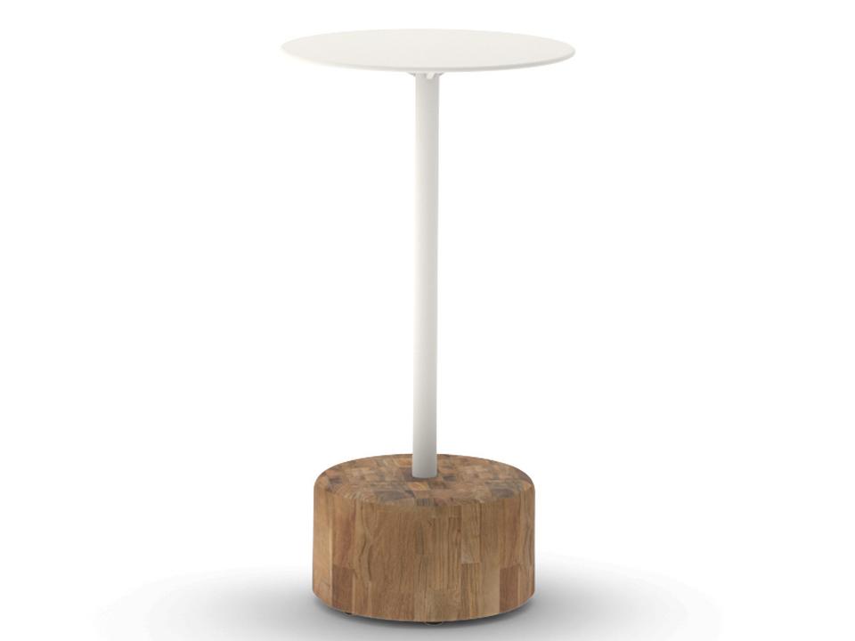 Glyph 12-Inch Round Aluminum Low Table