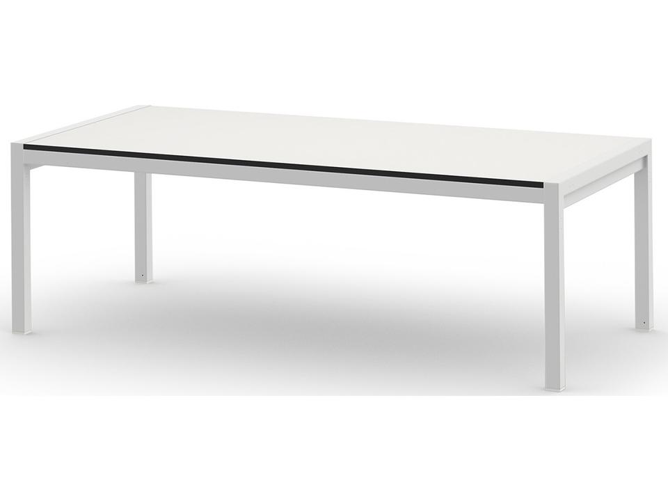 Jaydu 47-Inch Rectangular Aluminum Coffee Table with HPL Top