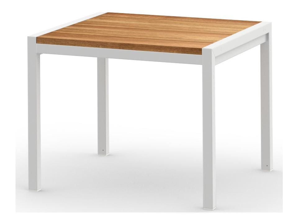 Jaydu Square End Table with HPL Top in Aluminum