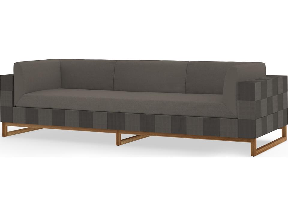 Ekka 3-Seater Wicker Cushion Outdoor Sofa