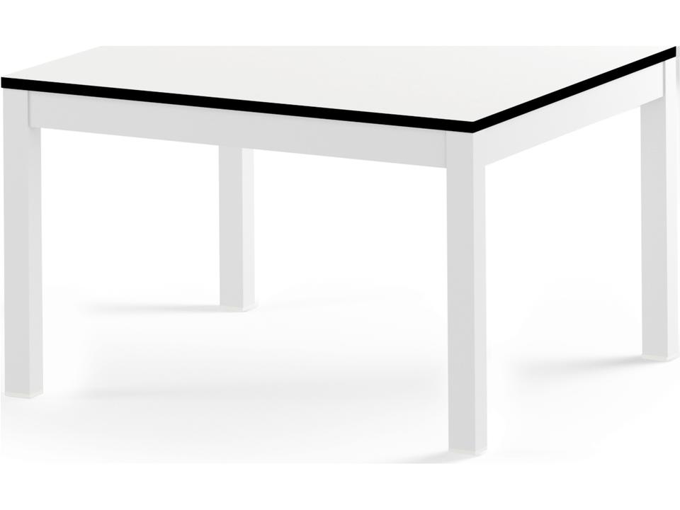 Ekka Aluminum Teak Square Medium End Table