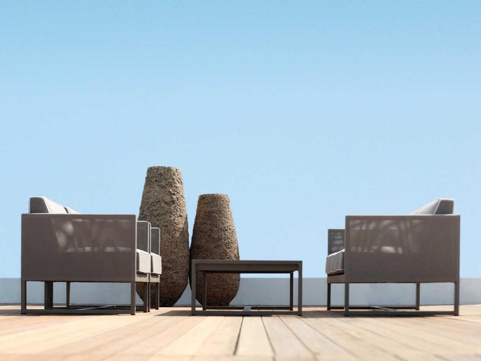 Mono Aluminum Cushion Outdoor Patio Lounge Set