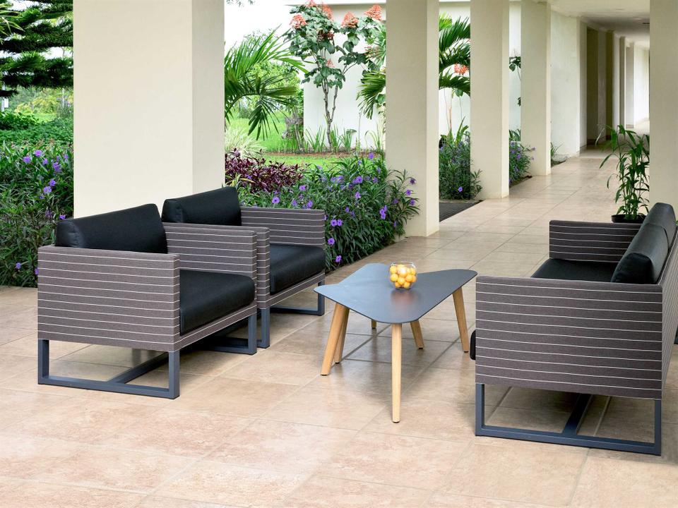 Mono Aluminum Cushion Patio Lounge Set