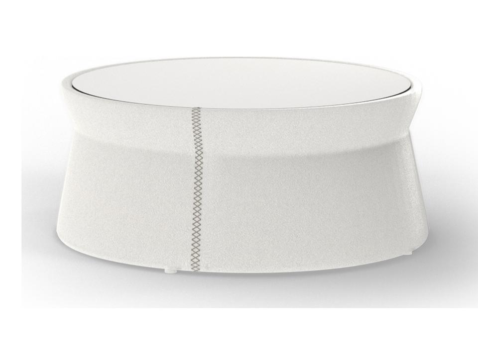 MamaGreen Stizzy Faux Leather Round Outdoor Patio Coffee Table