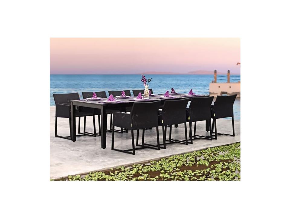MamaGreen Mono Aluminum Cushion Outdoor Dining Set