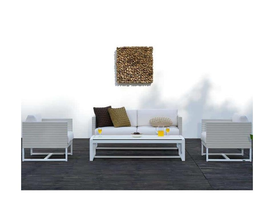 MamaGreen Mono Aluminum Cushion Outdoor Lounge Set