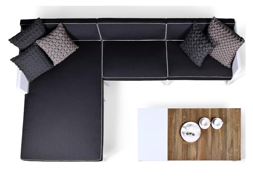 MamaGreen Mono Aluminum Cushion Sectional Outdoor Patio Lounge Set