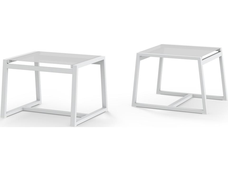 Allux Aluminum Sling Ottoman