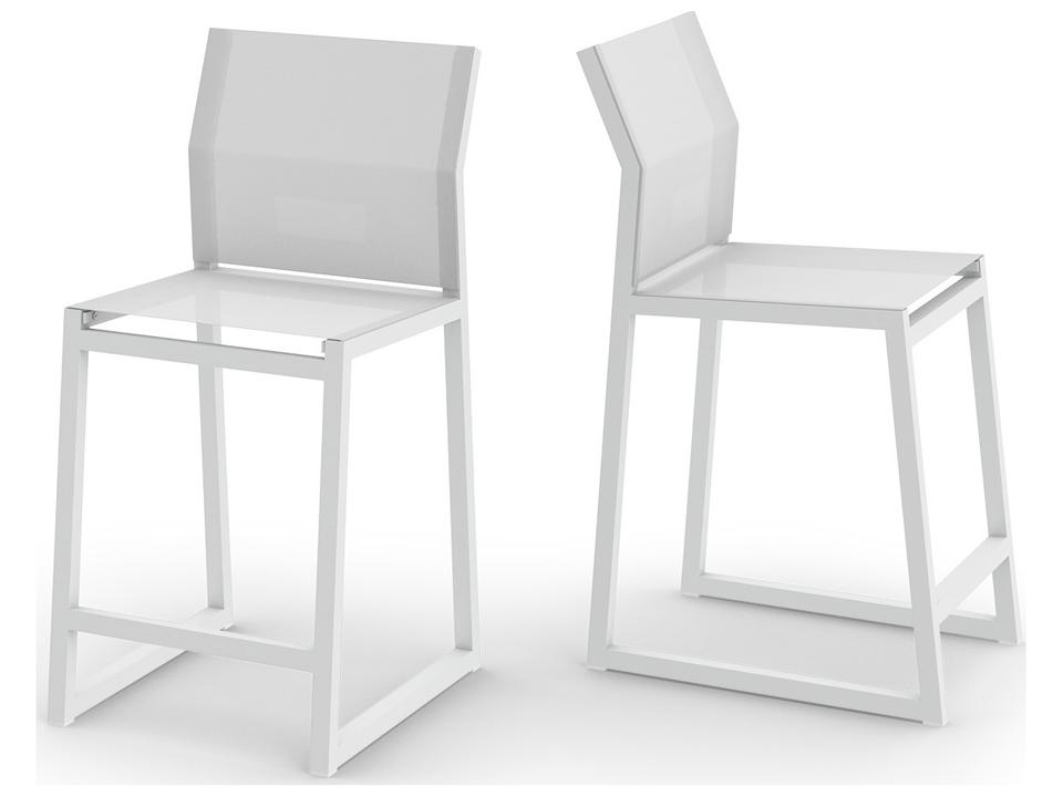 Allux Aluminum Sling Counter Stool