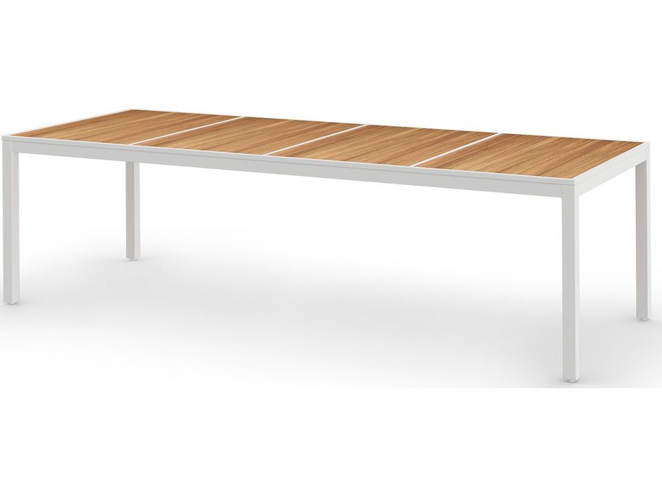 Allux 106.5-Inch Rectangular Teak Top Dining Table