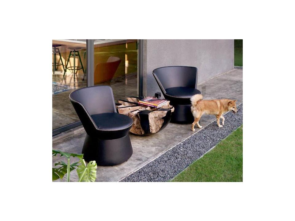 MamaGreen Stizzy Faux Leather Outdoor Lounge Set